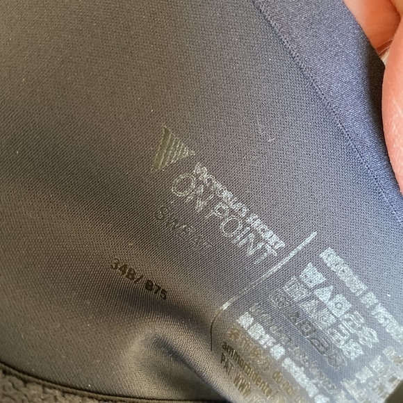 Victoria Secret on Point Bra , zip front gold detail.supportive. Size 34B - Picture 5 of 7